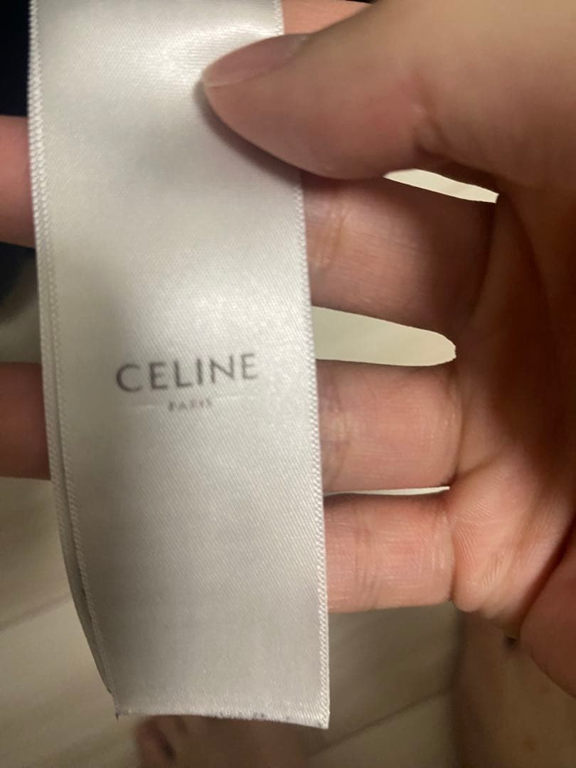 CELINE チェッカーパターン Tシャツ ブラック　黒