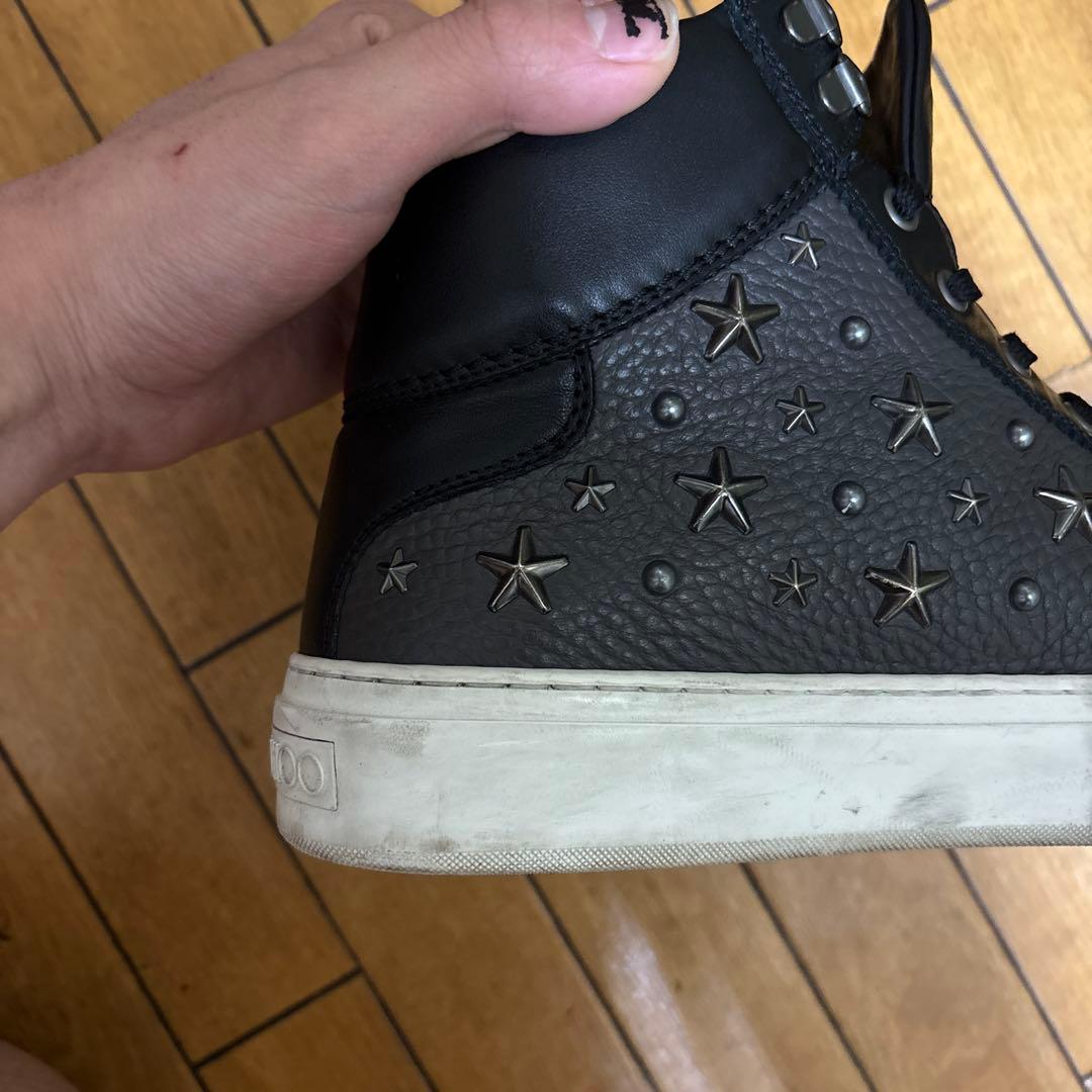 Jimmy Choo スタッズ ハイカットスニーカー