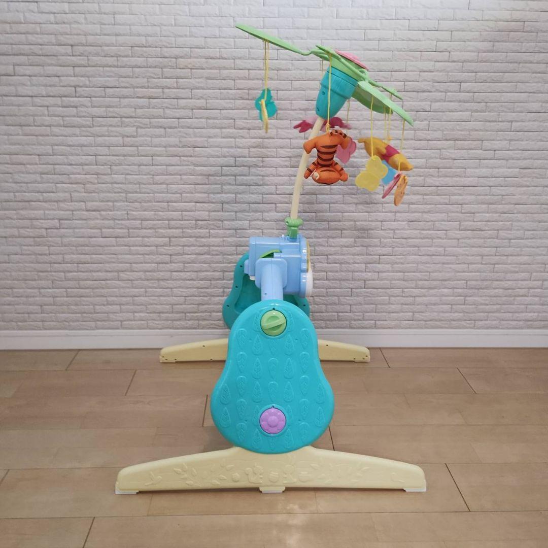 美品　くまのプーさん えらべる回転6WAY　ジムにへんしんメリー　プーメリー