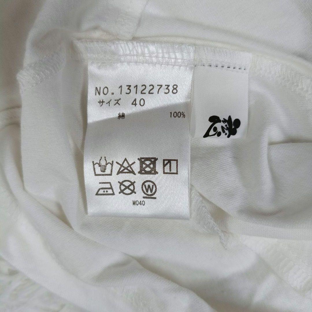 近年 美品✨慈雨　モックネック　変形ヘムカットソー　40