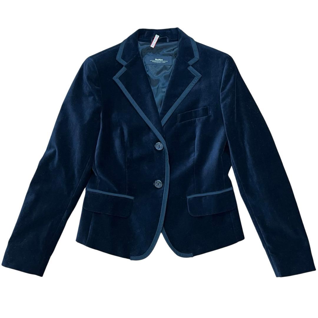 ★極美品★ MaxMara WEEKEND 黒 ベルベットジャケット42