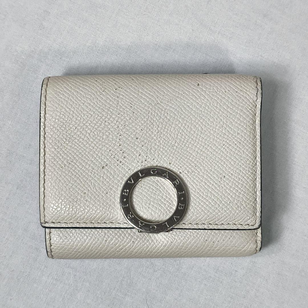 BVLGARI　ブルガリ　フルレザー　コンパクトウォレット　折り財布