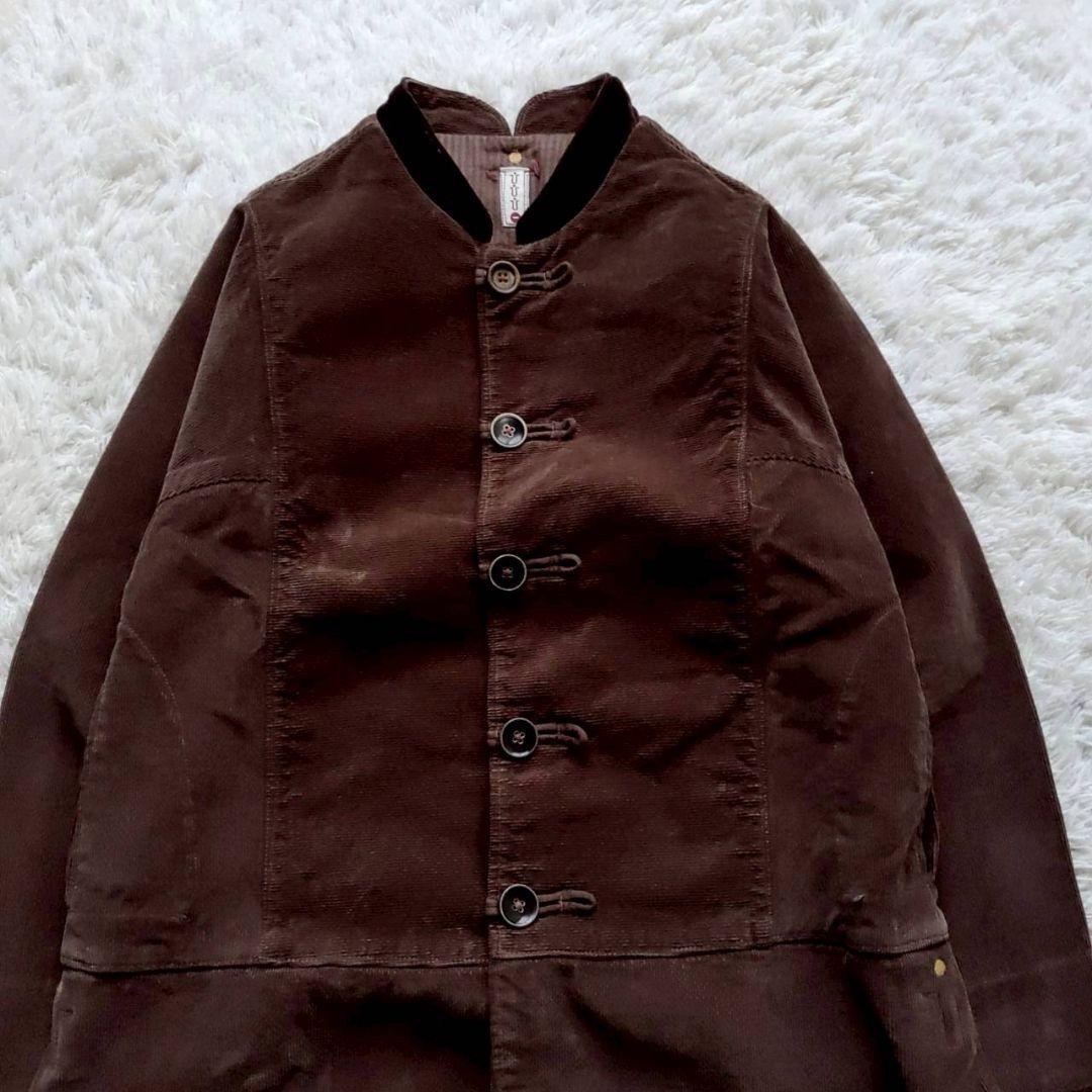 hihihi ひひひ 初期 コーデュロイ スタンドカラー ロング丈 ジャケット