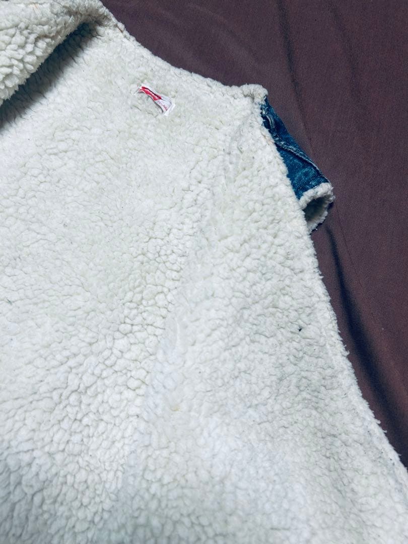 70s USA製 オレンジタブ Levi's 60605 デニム ボアベスト