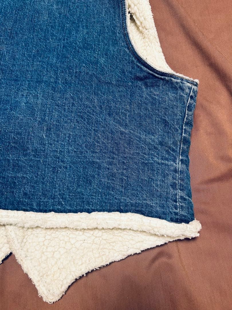 70s USA製 オレンジタブ Levi's 60605 デニム ボアベスト