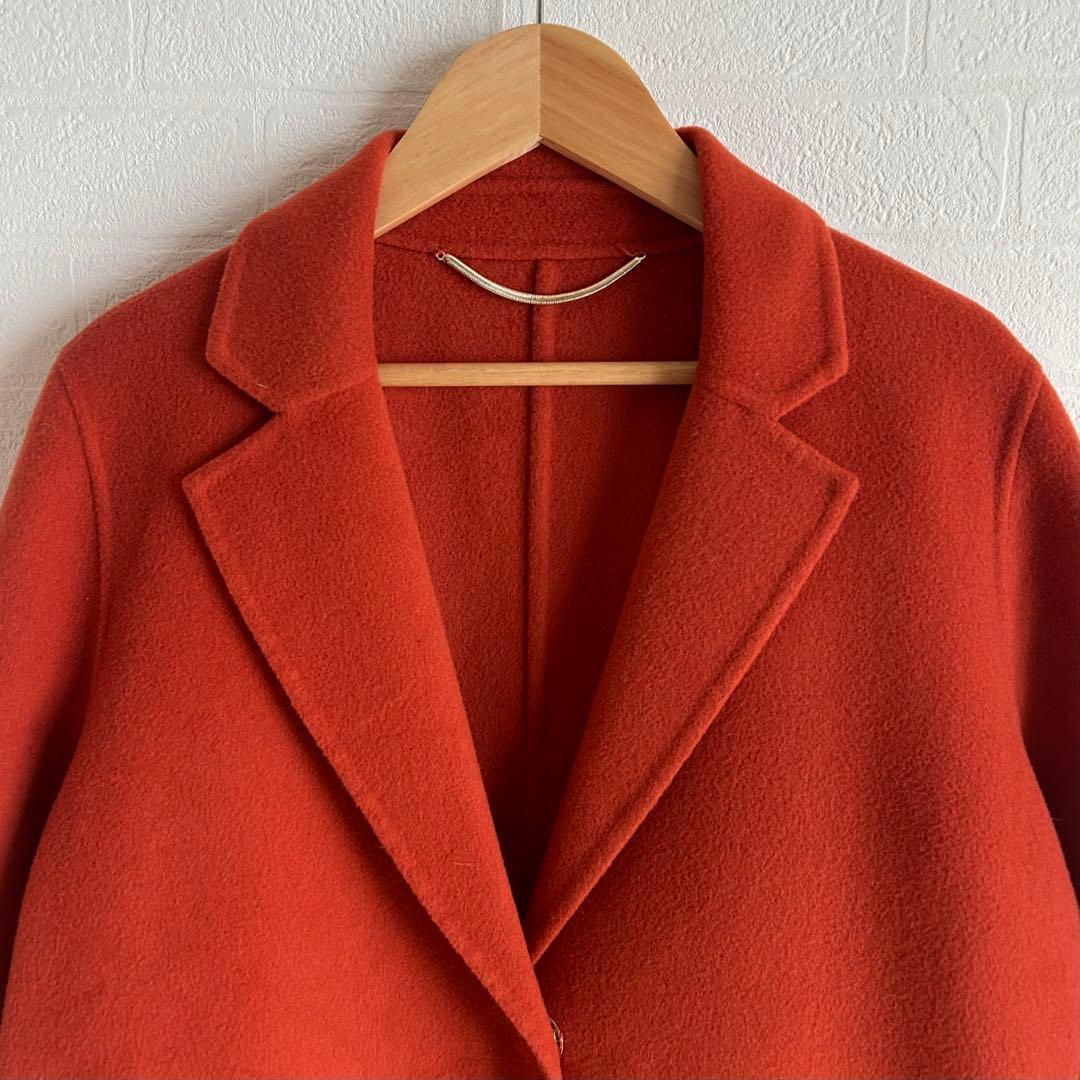 美品✨MARELLA ダブルフェイス　ロングコート　オレンジ　38
