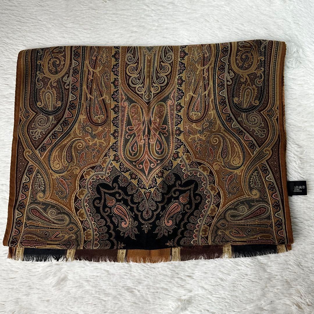極美品 ETRO ペイズリー柄 ストール　エトロ　ショールー