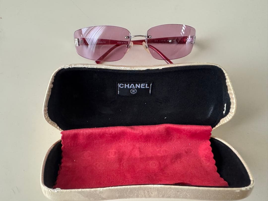 シャネル　CHANEL サングラス　レディース　ピンク
