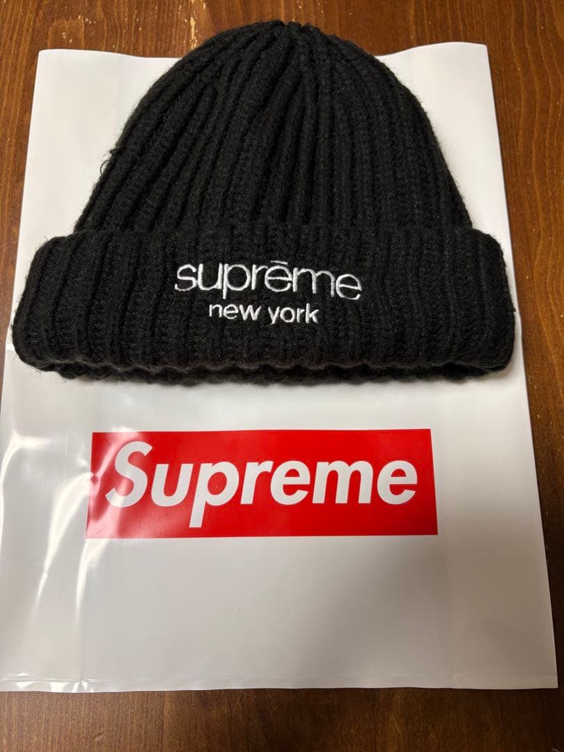 帽子 Supreme ClassicLogo Chunky Ribbed Beanie