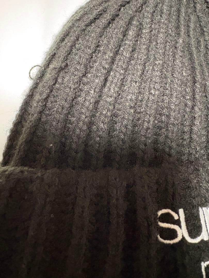 帽子 Supreme ClassicLogo Chunky Ribbed Beanie