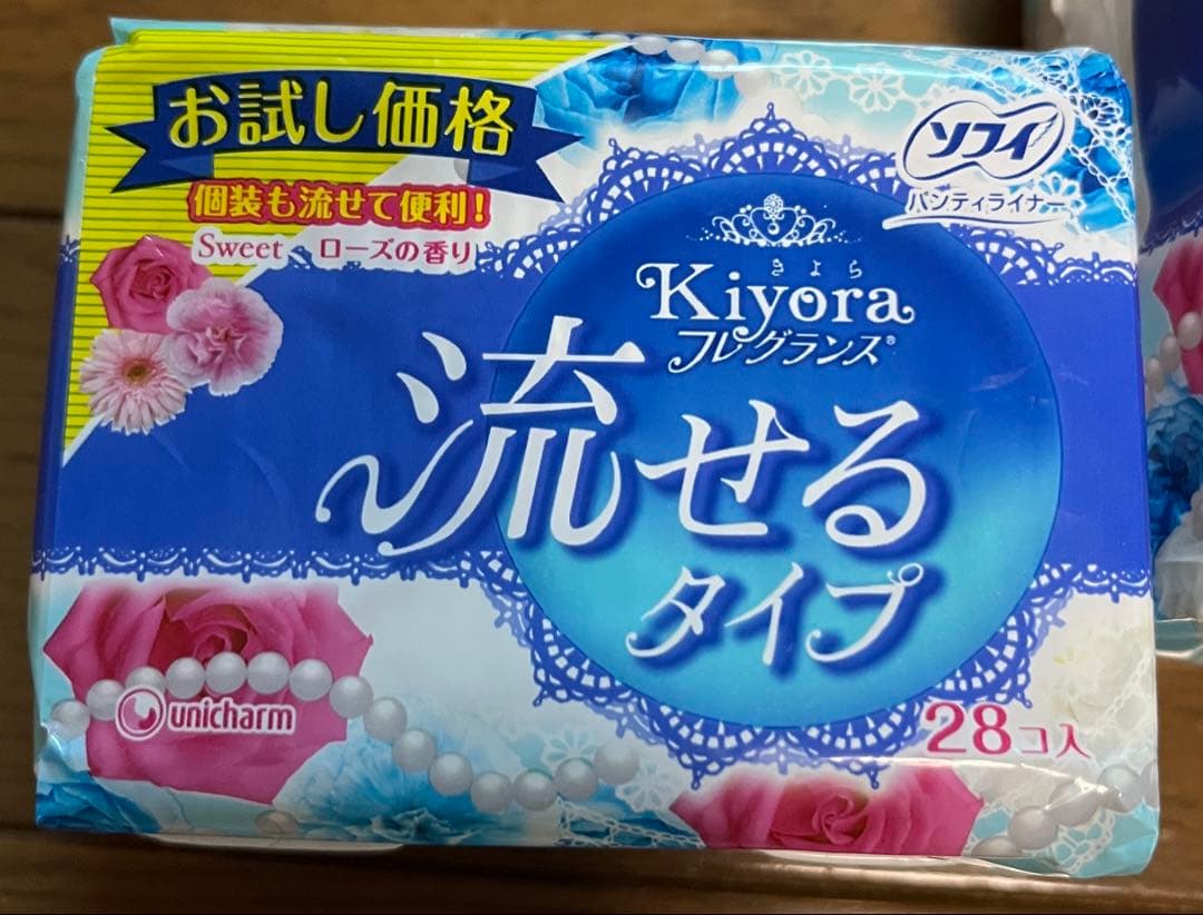 新品 流せる クリーン ライナー kiyora 流せるライナー 28枚×3