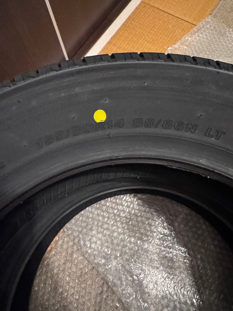 【新品未使用】BRIDGESTONE V600 155/80R14LT２本セット