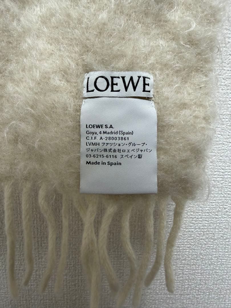LOEWE モヘアマフラー　定価5.6万円