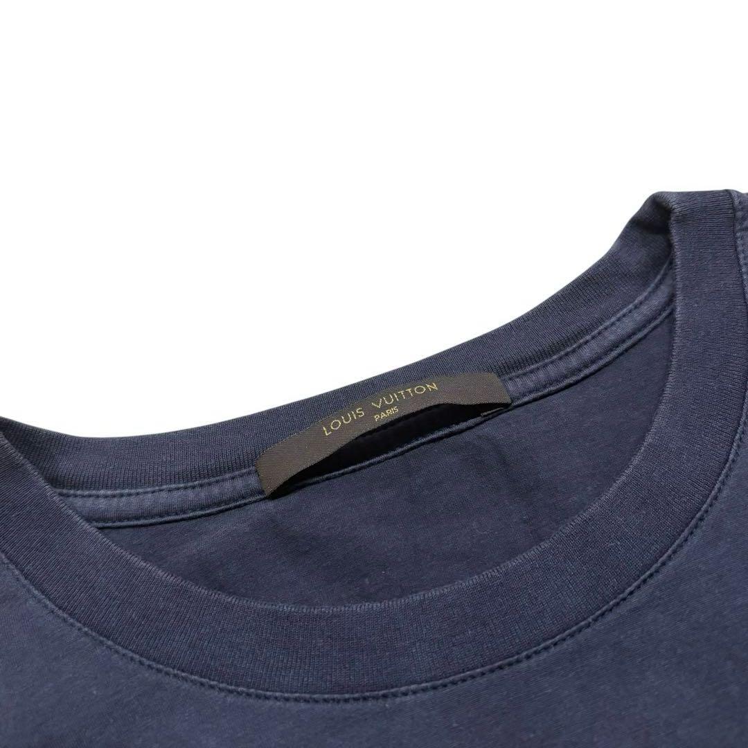 【至高の1枚】ルイヴィトン 背面シグネチャー ロゴ Tシャツ ブラック　L