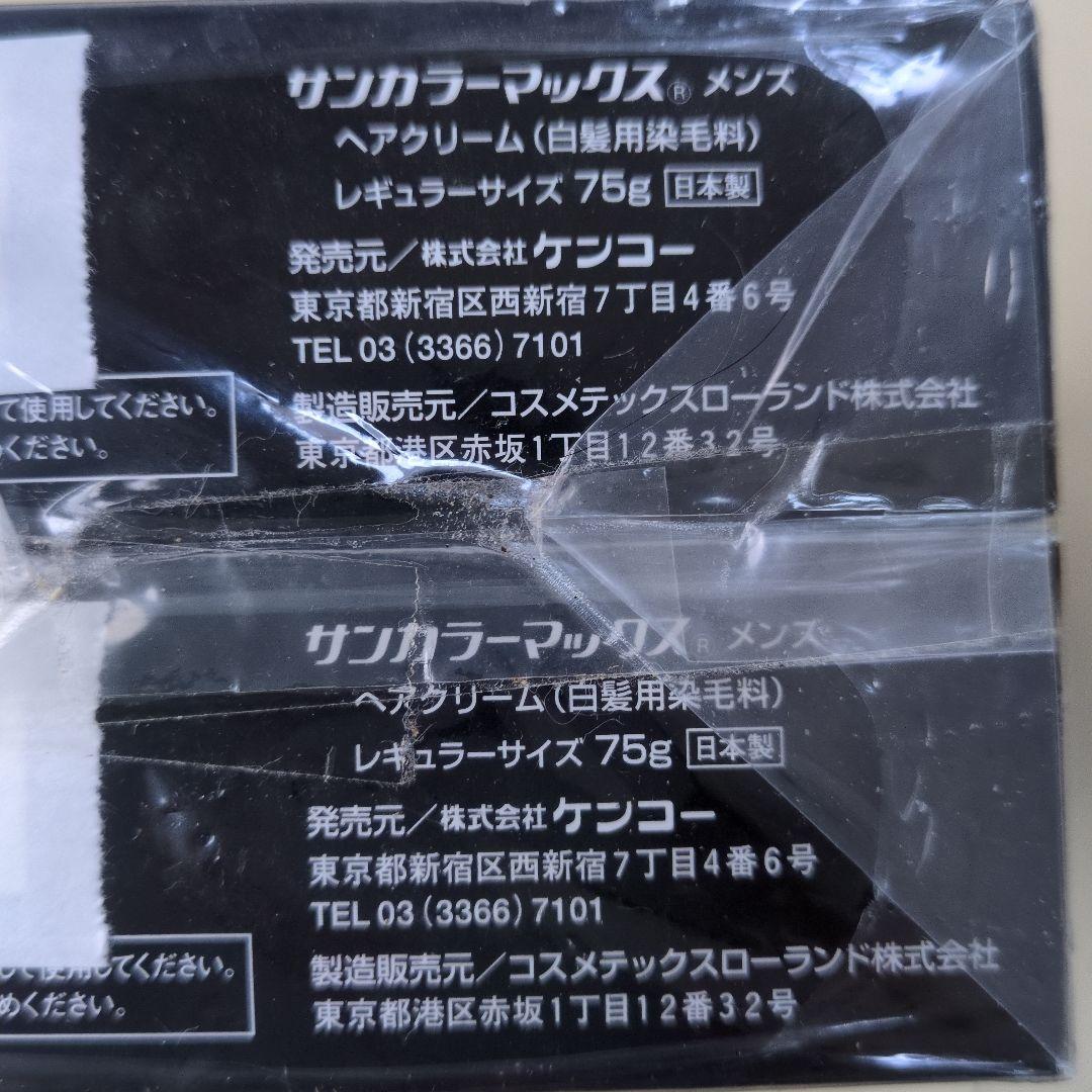 Sun Color Max ヘアクリーム 75g 白髪染め メンズ　2個セット