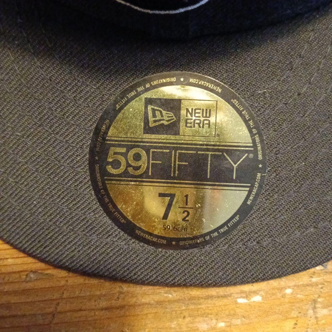 Supreme 59FIFTY ブラック キャップ 7 1/2　ニューエラ