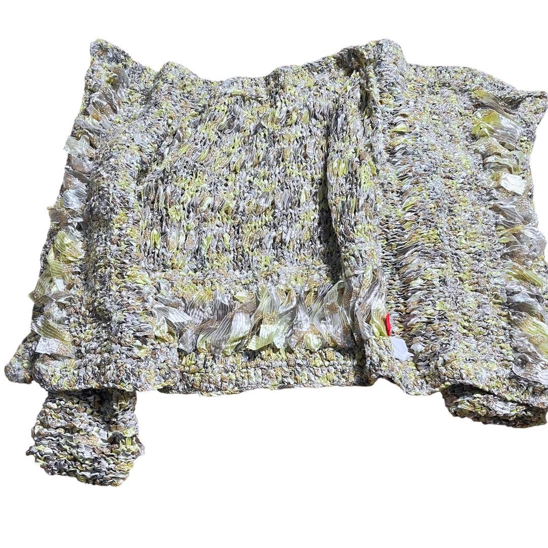 issey miyake HaaT 異素材　ツイード　ニット　変形　ジャケット