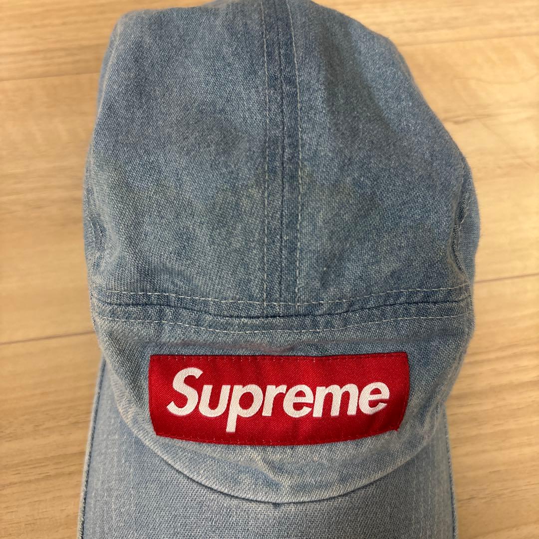 Supreme デニムキャップ ロゴ入り