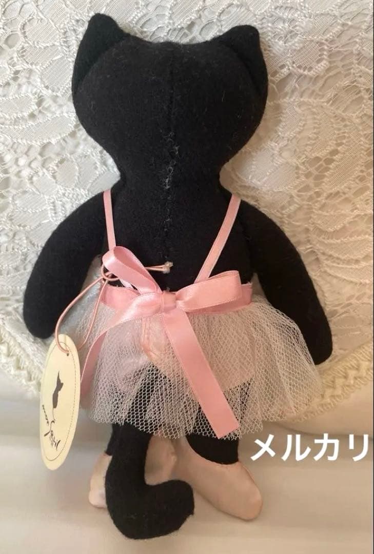 希少　モン•スイユ　 ティナ　Tina バレリーナ　黒猫　タグ付き　レトロ