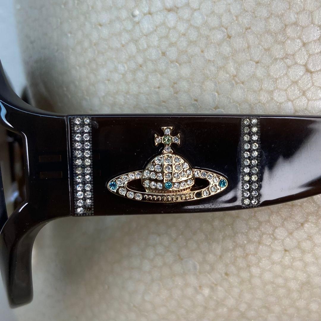 箱付✨Vivienne Westwood オーブ ビジュー スクエア サングラス