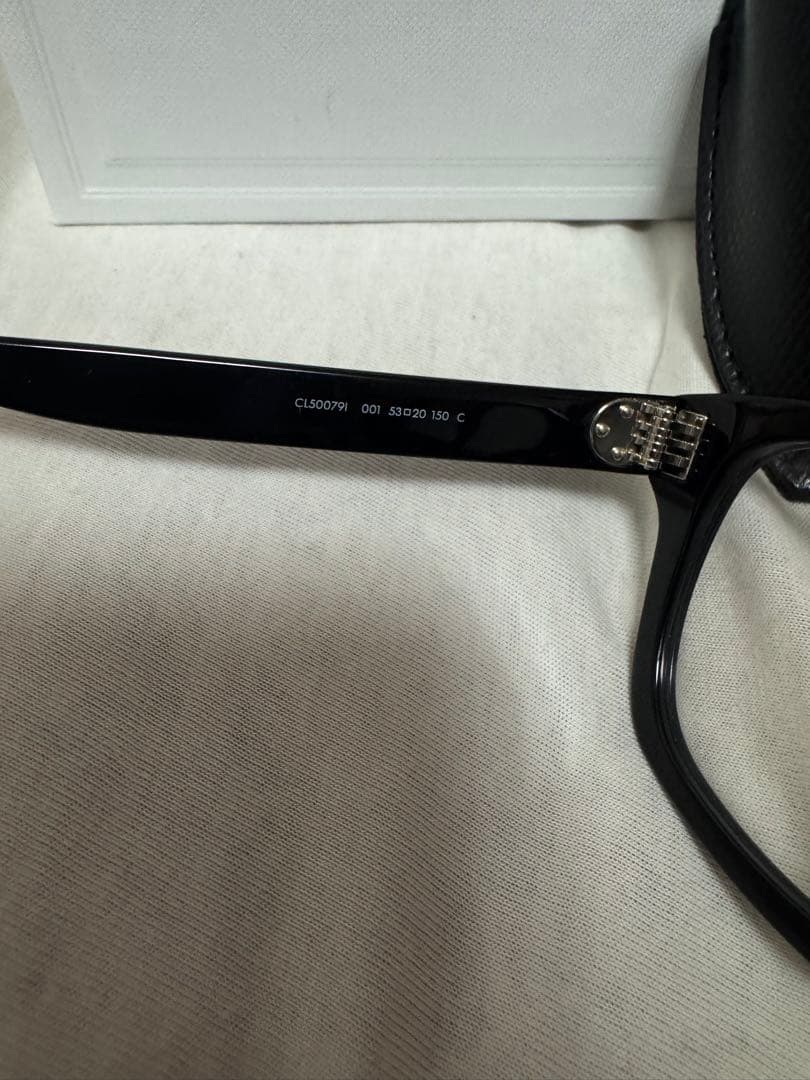 CELINE CL500791 黒縁メガネ ウェリントン