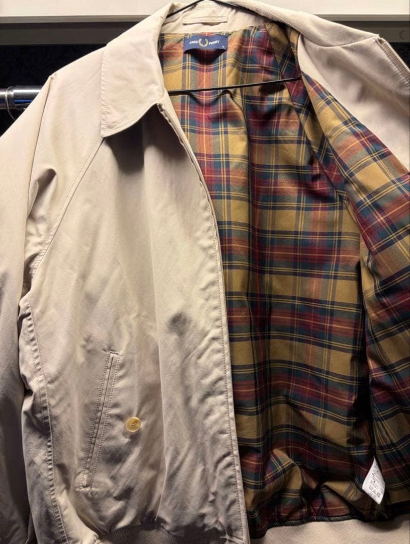 Fred Perry ベージュ ジップアップジャケット