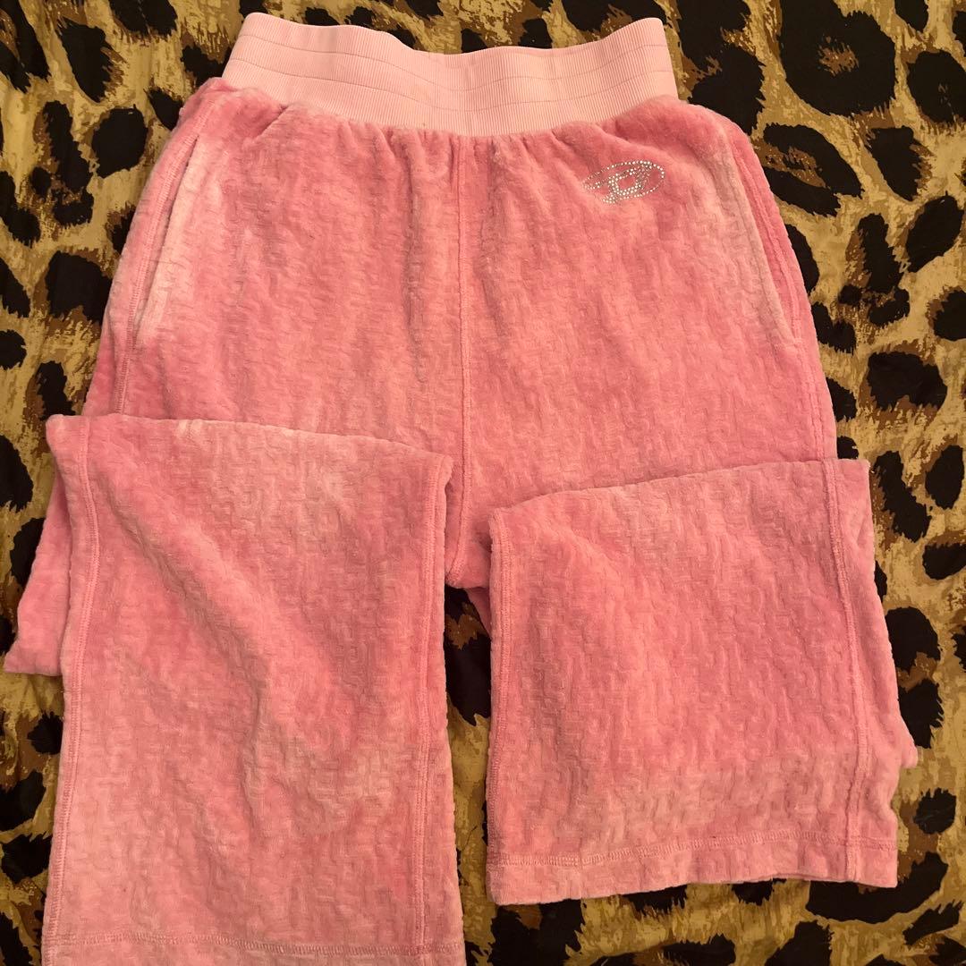 DIESEL ピンク フリース ルームウェア