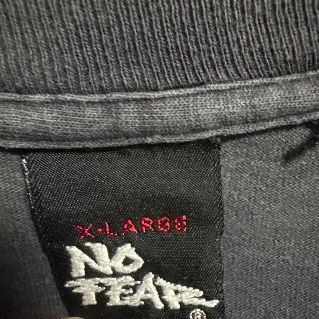 90s USA製 No fear XLサイズ　鬼フェード　Tシャツ　ブラック