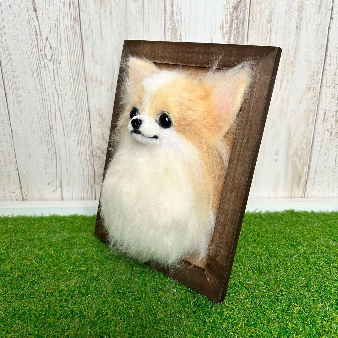 購入可能です★羊毛フェルト　フレーム★【チワワ】犬　オーダーも受付中です