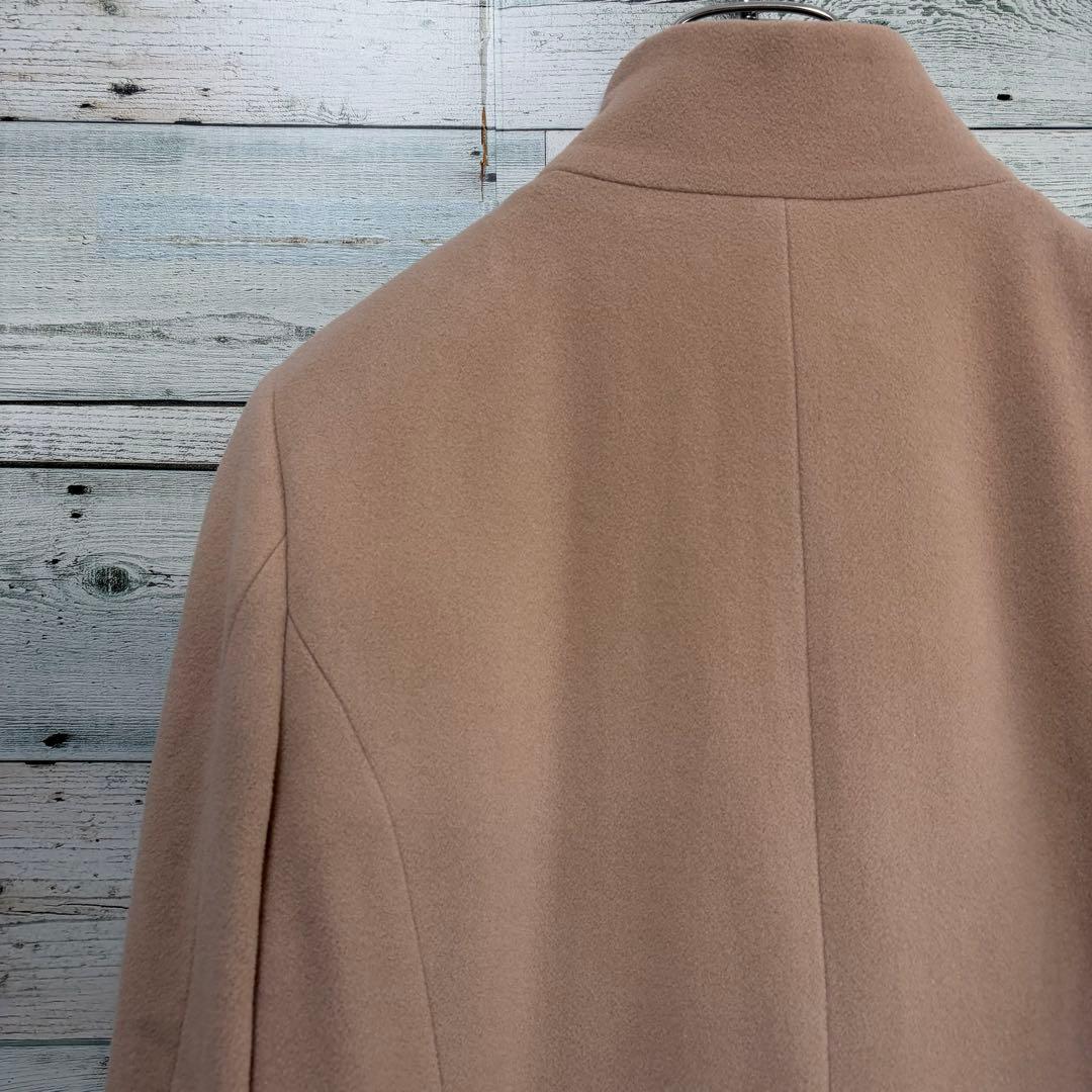 ☆美品☆23区　ウールロングコート　カシミヤ混　40サイズ　ベージュ　キャリア系