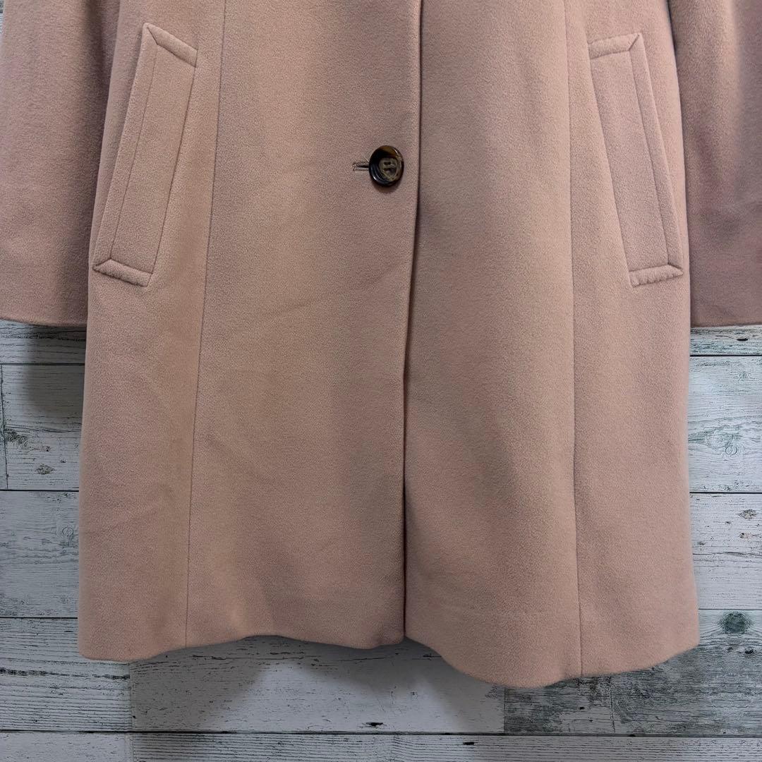 ☆美品☆23区　ウールロングコート　カシミヤ混　40サイズ　ベージュ　キャリア系