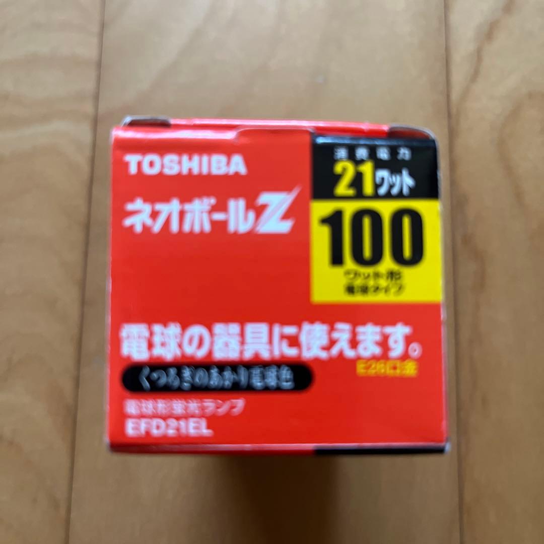 TOSHIBA EFD21EL 21W 蛍光灯　電球色