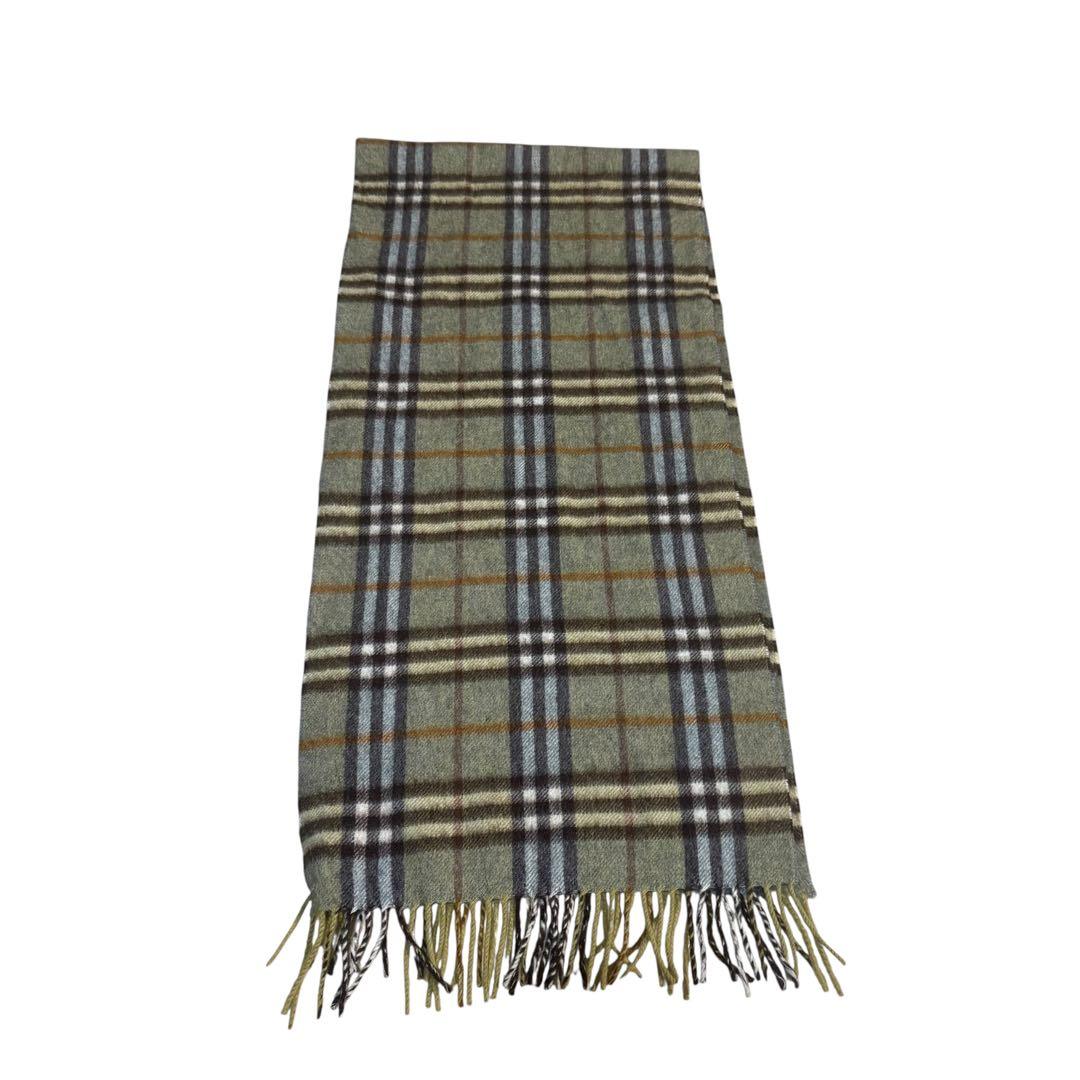 Burberry’s バーバリー マフラー ノバチェック カシミヤ イエロー
