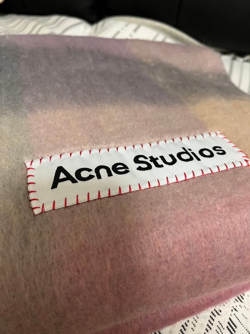 み*み様 新品未使用　Acne Studios モヘアチェックスカーフ　マフラー