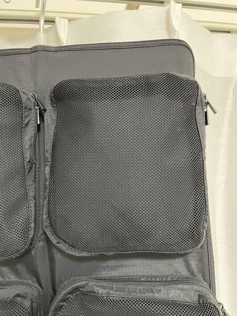 【廃盤品】無印良品/吊るせる収納・ファスナー付ポケット