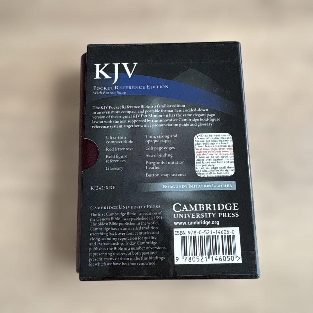 Cambridge KJV Pocket Reference Edition聖書