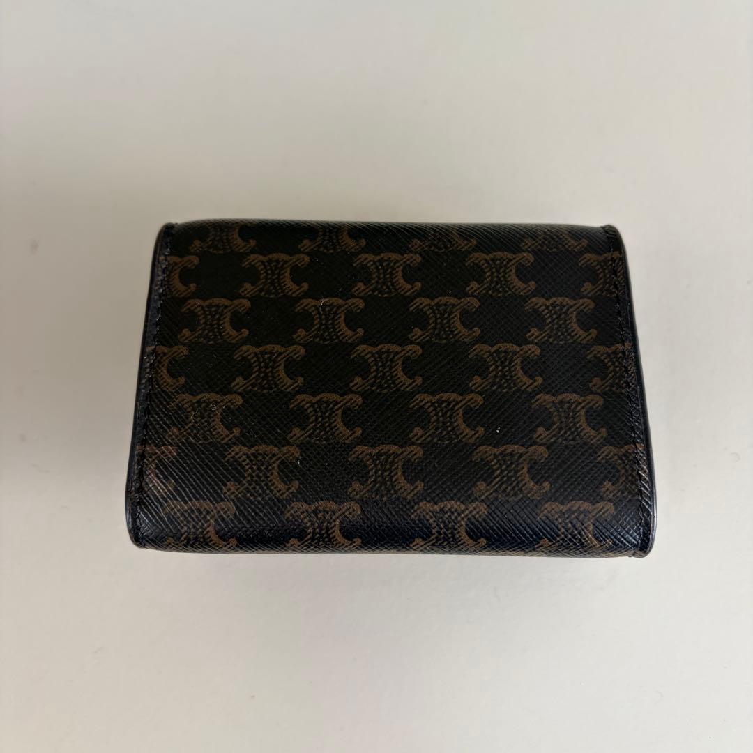 CELINE セリーヌ　三つ折り　ミニ財布　トリオンフ柄