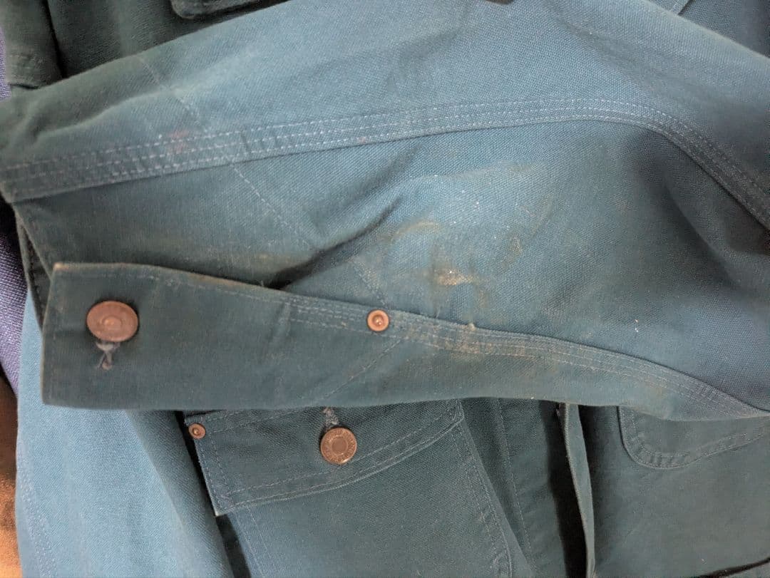 Carhartt CU1055 ティールブルー XL 裏地無し 94年