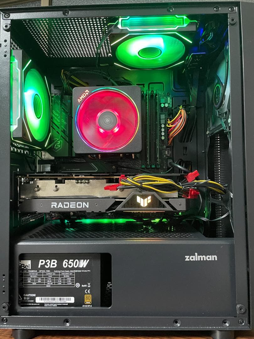 Windowsデスクトップ R7 3700X/B550M / RX6500/ 16GB / NVMe 512