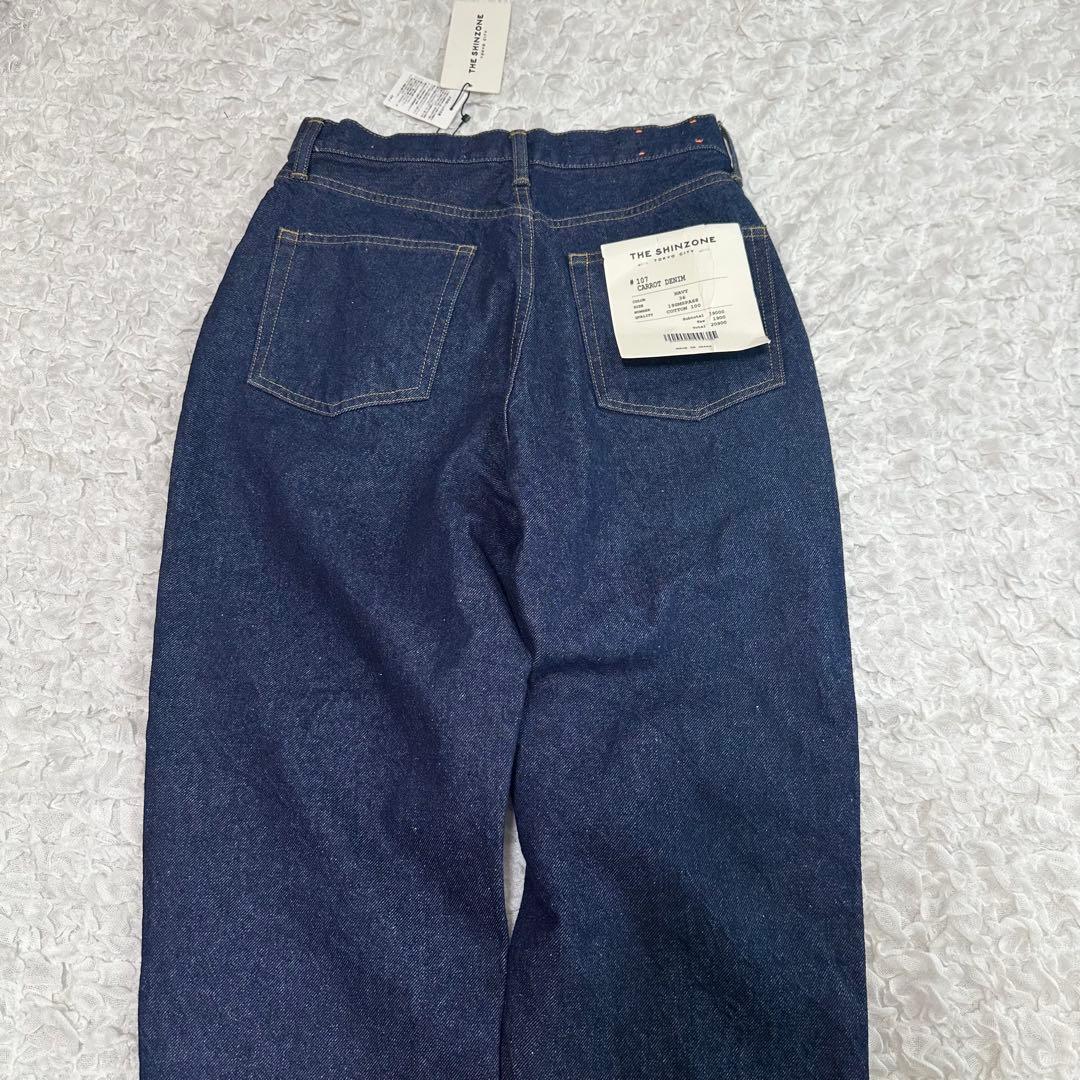 新品　シンゾーン　デニム　パンツ　ジーンズ　ブルー　レディース　ハイウエスト