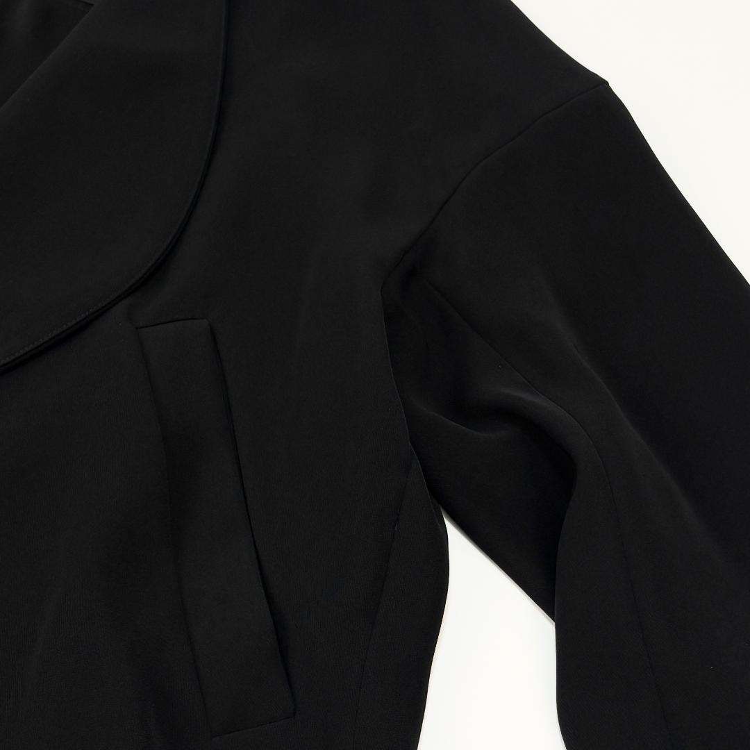 極美品 ENFOLD 24AW ASYMMETRY JACKET 38 ブラック