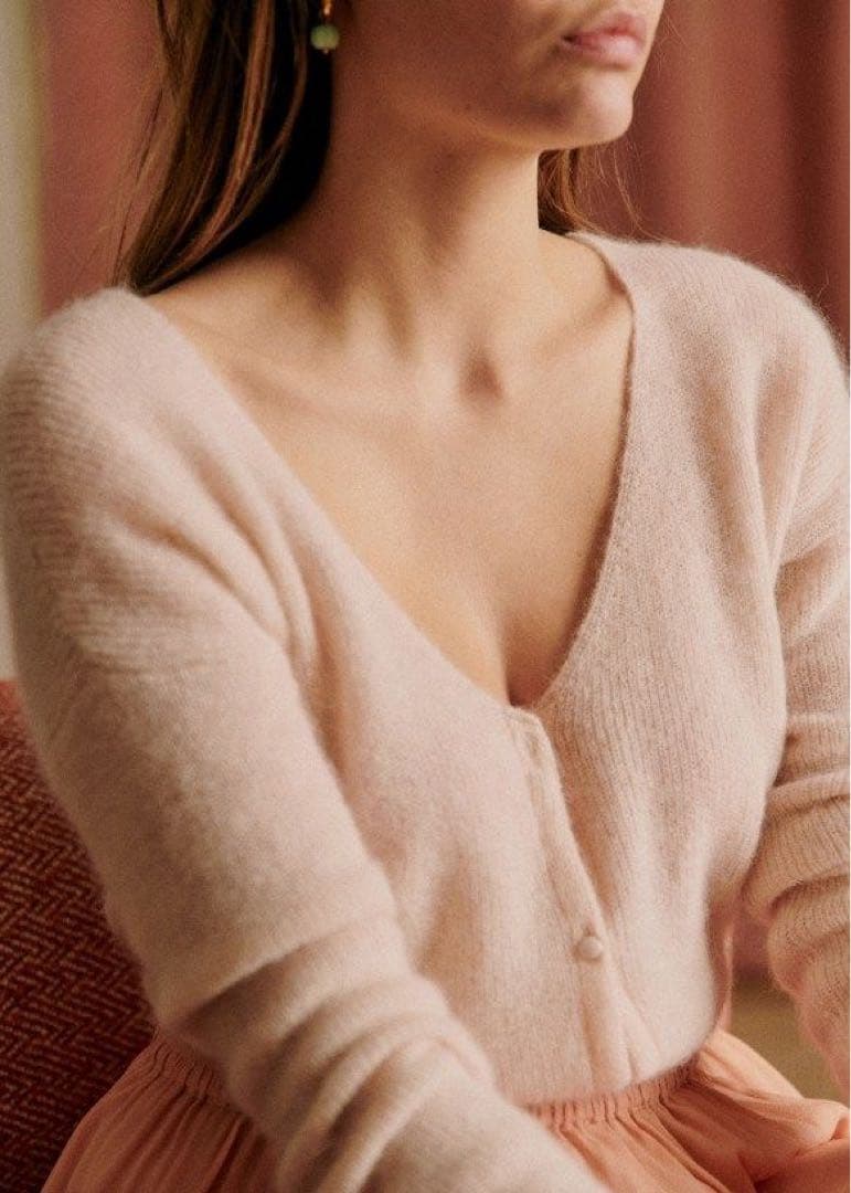 あやか Sezane カーディガン 2点おまとめ　ベージュ ピンク xxs