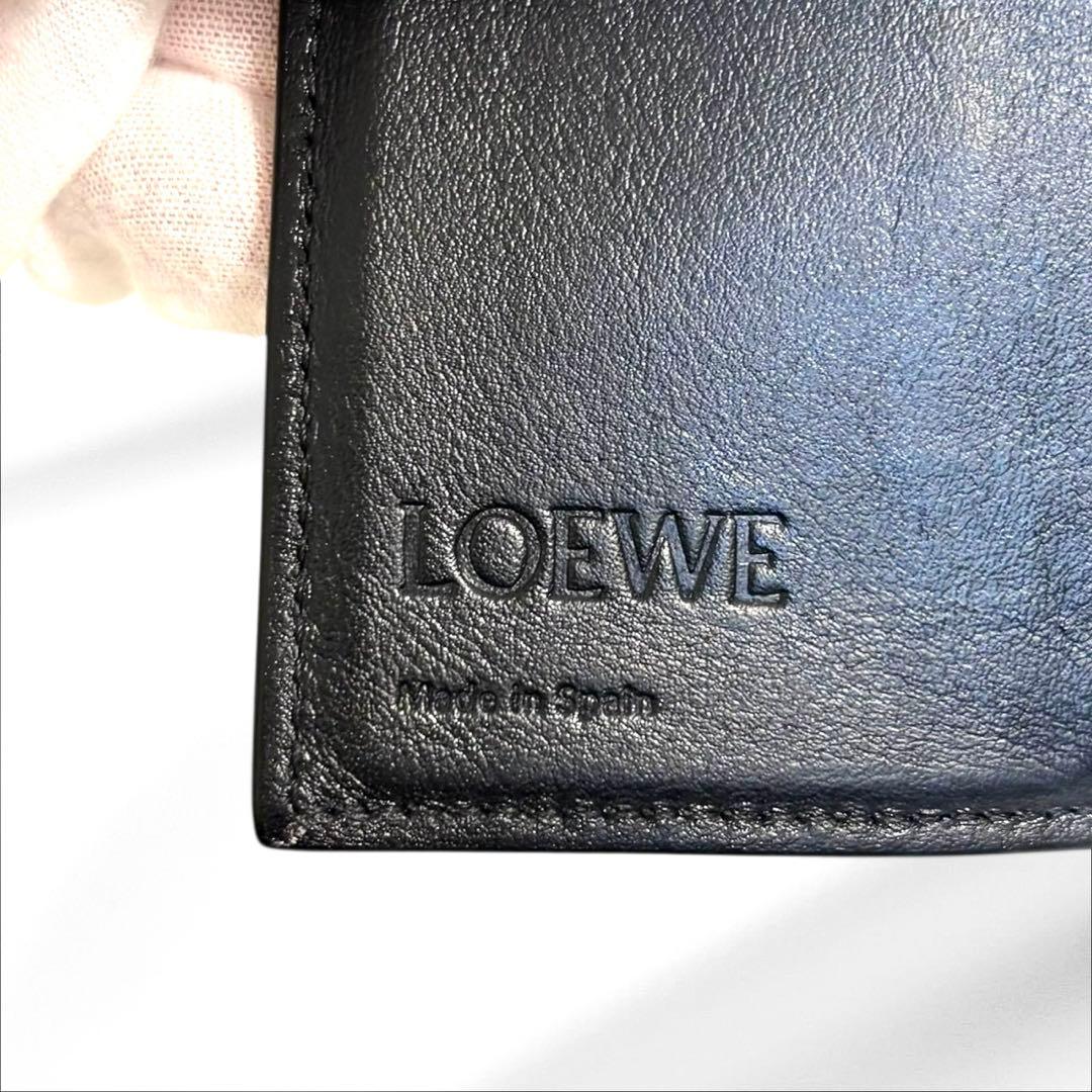 極上美品✨ LOEWE アナグラム バーティカル ウォレット スモール ブラック