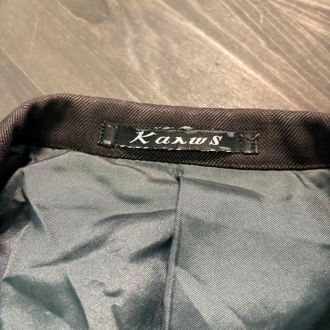 7LA1 ジャケット＆パンツ　スーツ　フォーマル　結婚式　ブラウン　古着used
