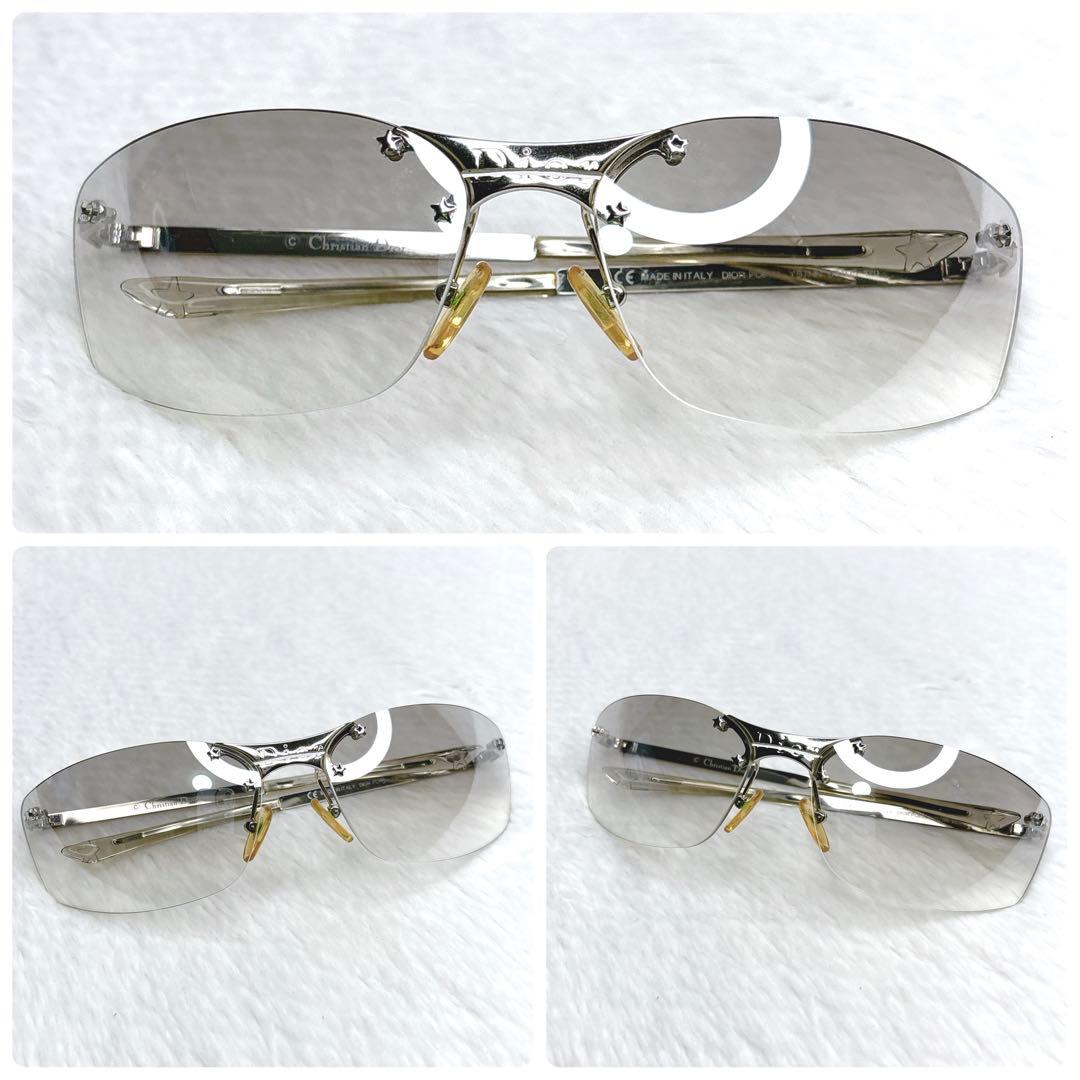 小物 Dior Rimless Star Logo Sunglasses Y2K