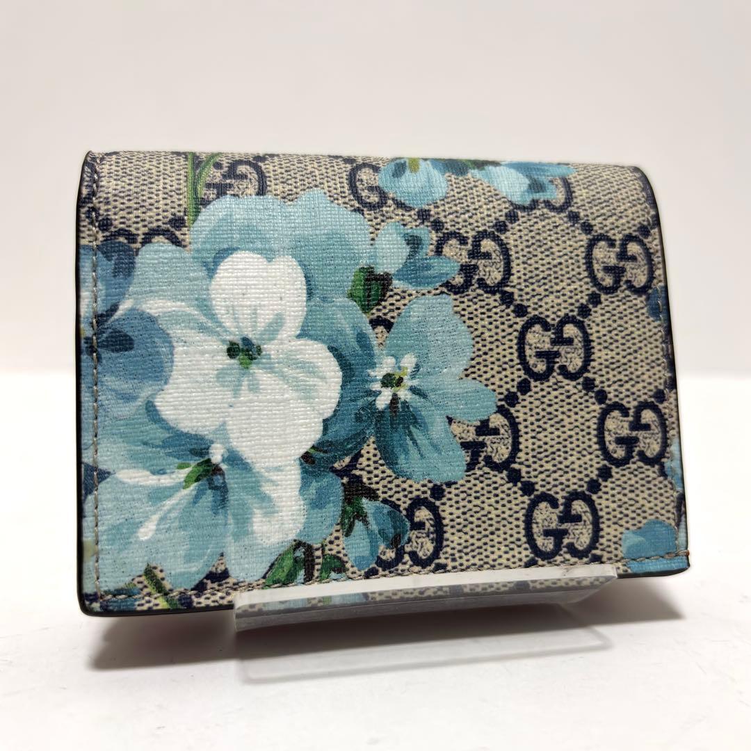 624✨未使用級✨GUCCI グッチ 二つ折り財布 ブルームス GGスプリーム