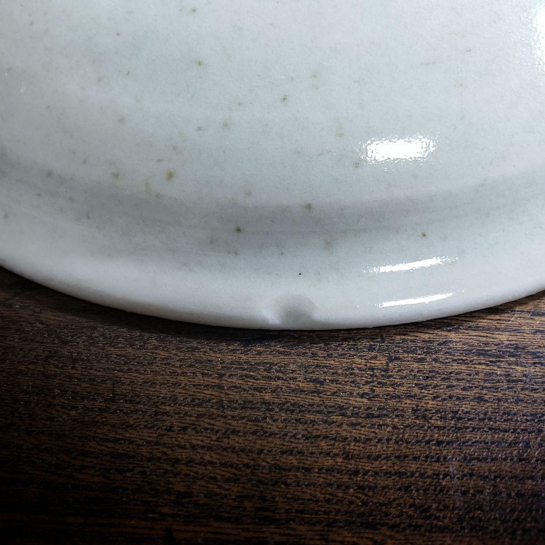 皿　染付　菊花　作家物　民芸　民藝　窯傷