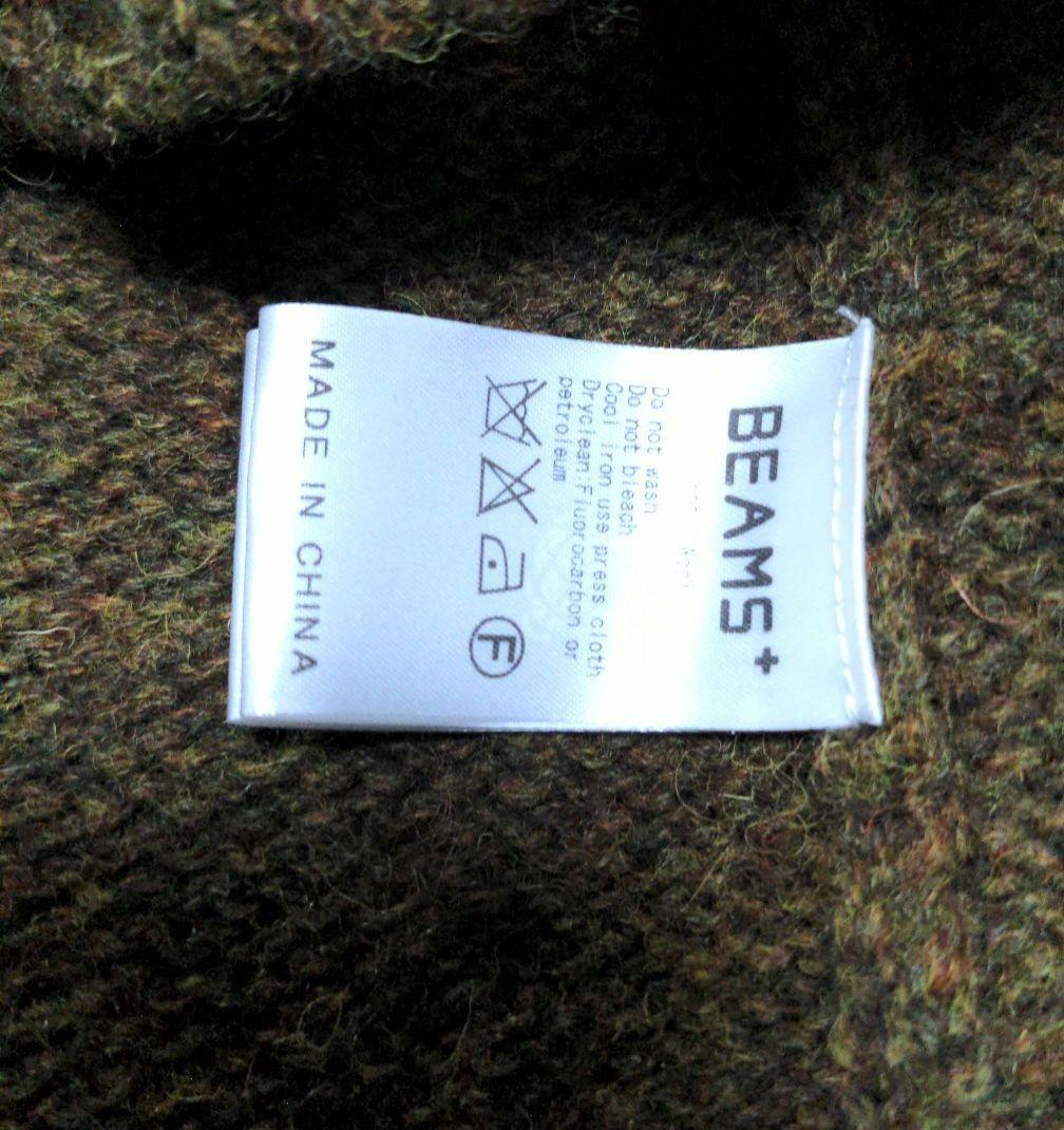 【美品】BEAMS PLUS ミリタリー ニットベスト サイズM ウール100％