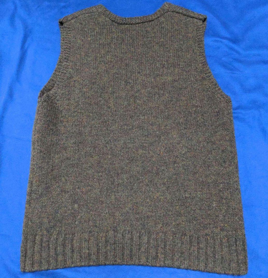 【美品】BEAMS PLUS ミリタリー ニットベスト サイズM ウール100％