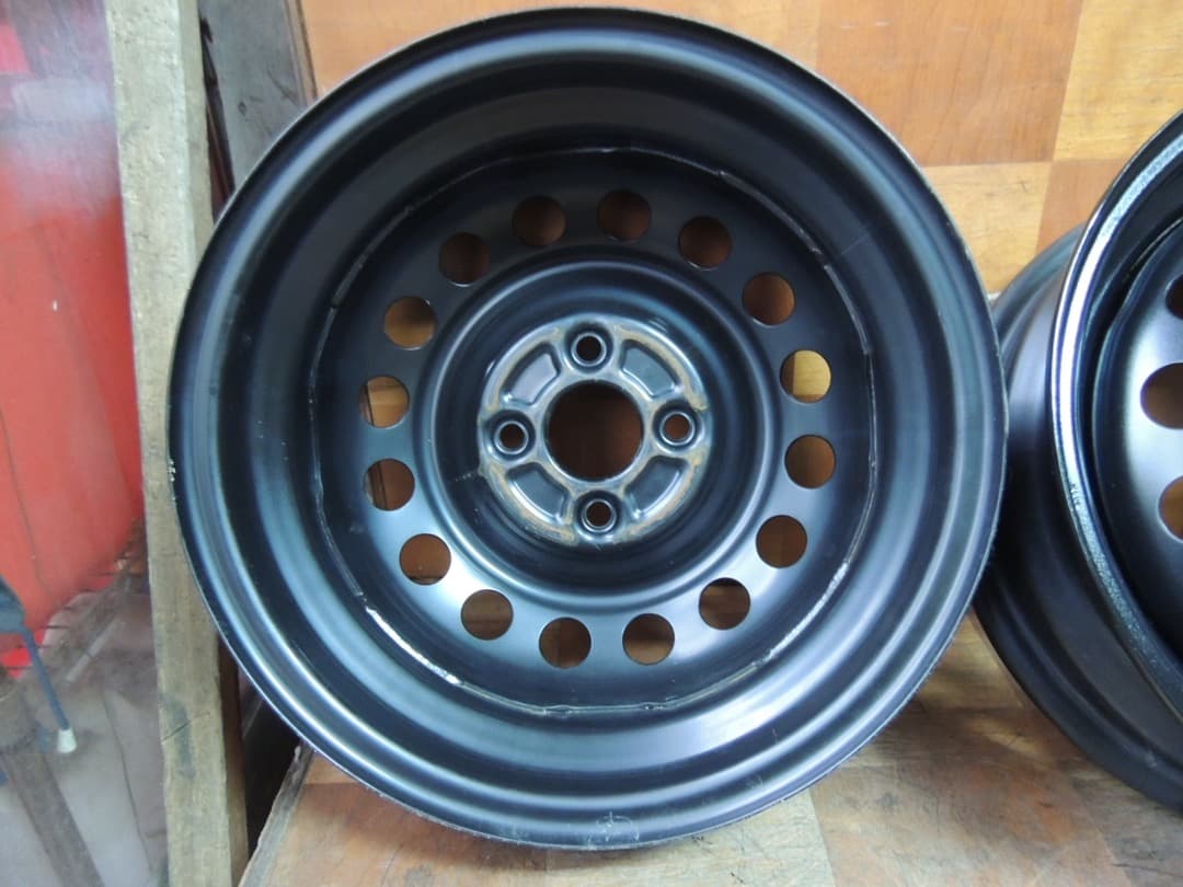 C100 14x4.5J 4穴 ハブ径56 スチールホイール 14インチ 4本